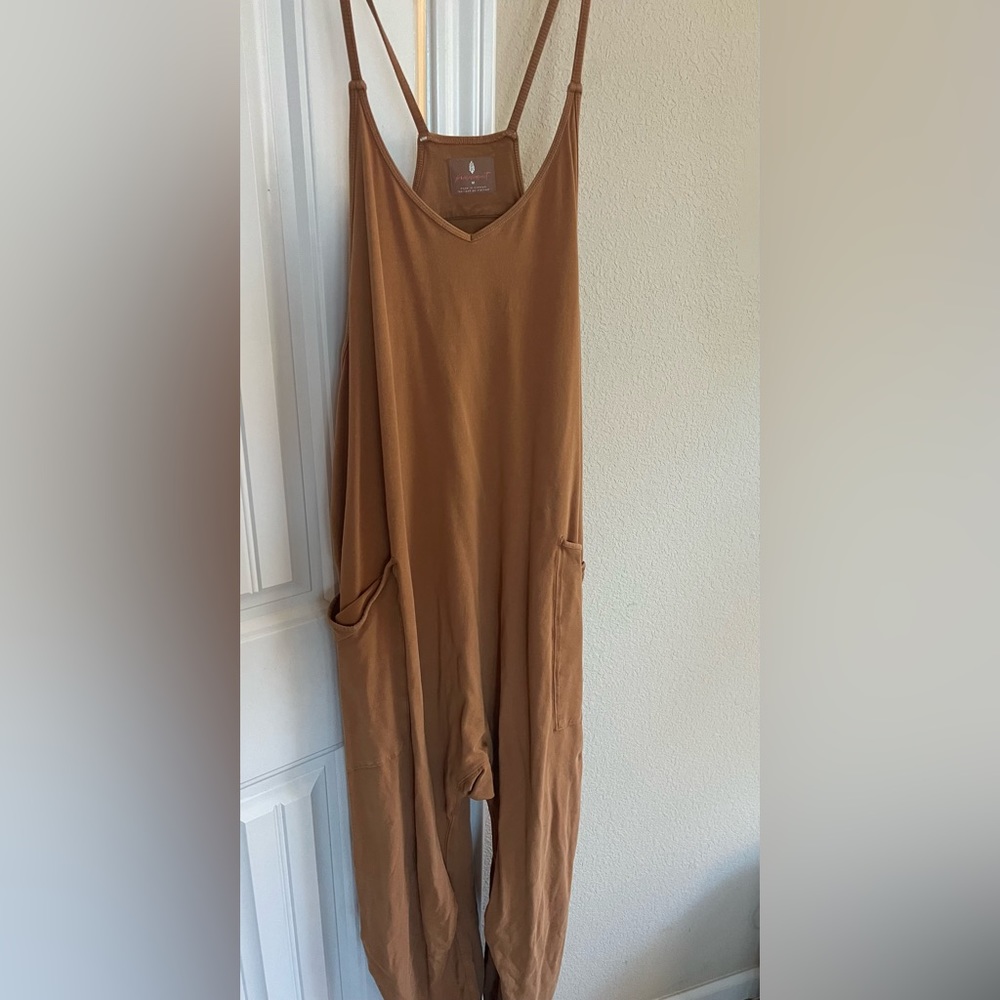 Free People Hot Shot Onesie Toasted Coconut Size Medium